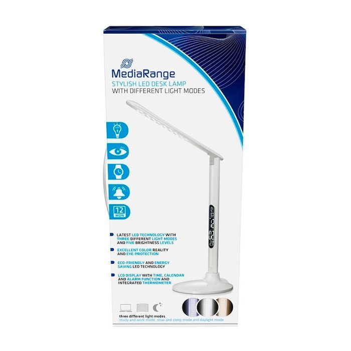 Настільна лампа Mediarange Stylish LED desk lamp with different light modes, white (MROS501) зображення 4