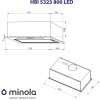 Витяжка кухонна Minola HBI 5323 WH 800 LED зображення 10