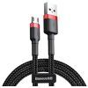 Дата кабель USB 2.0 AM to Micro 5P 2.0m CAMKLF 1.5A black-red Baseus (CAMKLF-C91) > цены в Киеве и Украине Дата кабель USB 2.0 AM to Micro 5P 2.0m CAMKLF 1.5A black-red Baseus (CAMKLF-C91)