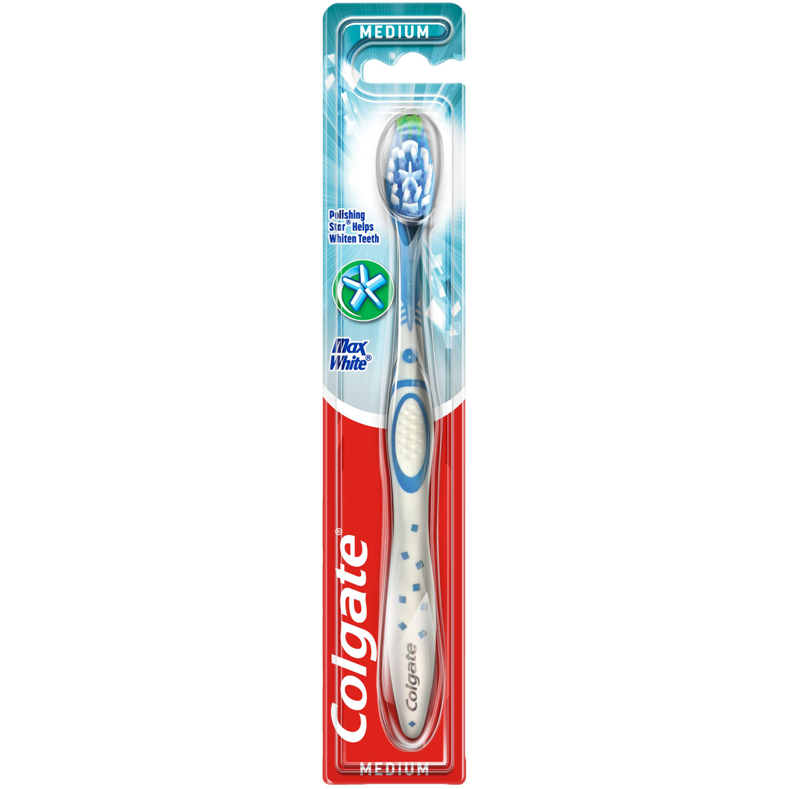 Зубна щітка Colgate Max White відбілююча середньої жорсткості (8714789417066)