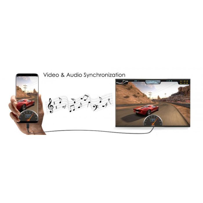 Кабель мультимедийный USB-C to HDMI 3.0m 4K 30Hz Choetech (XCH-0030BK) изображение 10