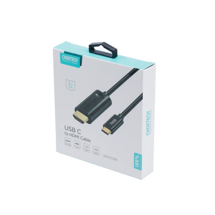Кабель мультимедийный USB-C to HDMI 3.0m 4K 30Hz Choetech (XCH-0030BK) изображение 11