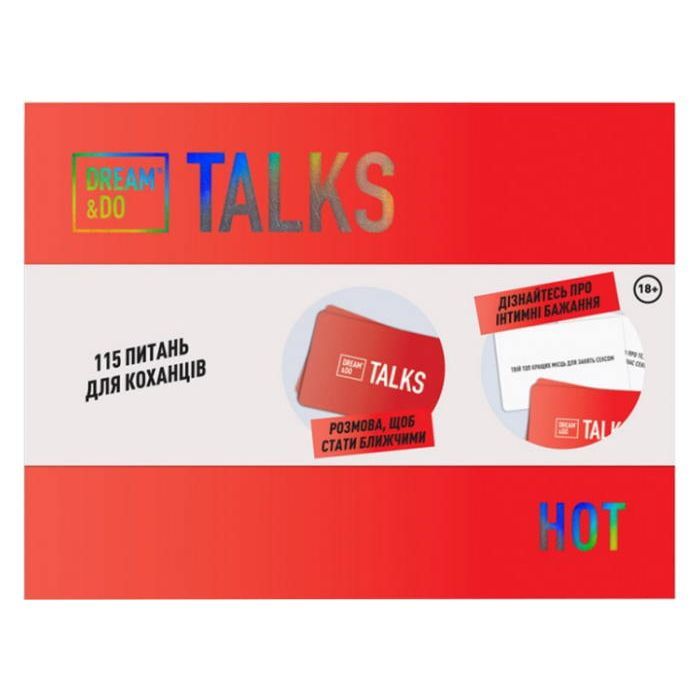 Настольная игра 18+ 1DEA.me Игра-разговор Dream&Do Talks - Hot, украинский (13297) изображение 2