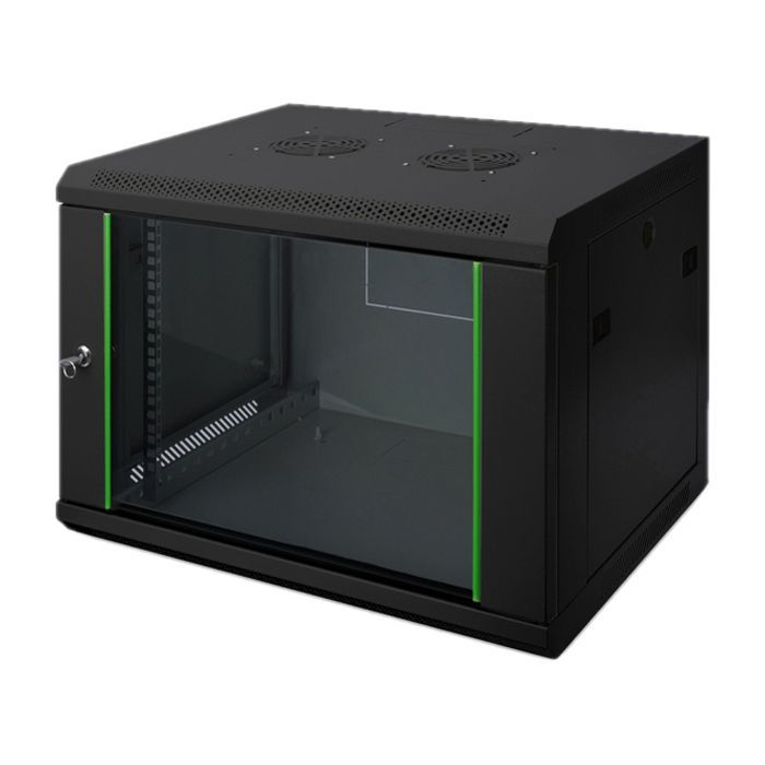 Шкаф настенный Digitus Wall Mounting Dynamic Basic 19" 9U 600x450, RAL 9005 (DN-1909-U-EC-SW)