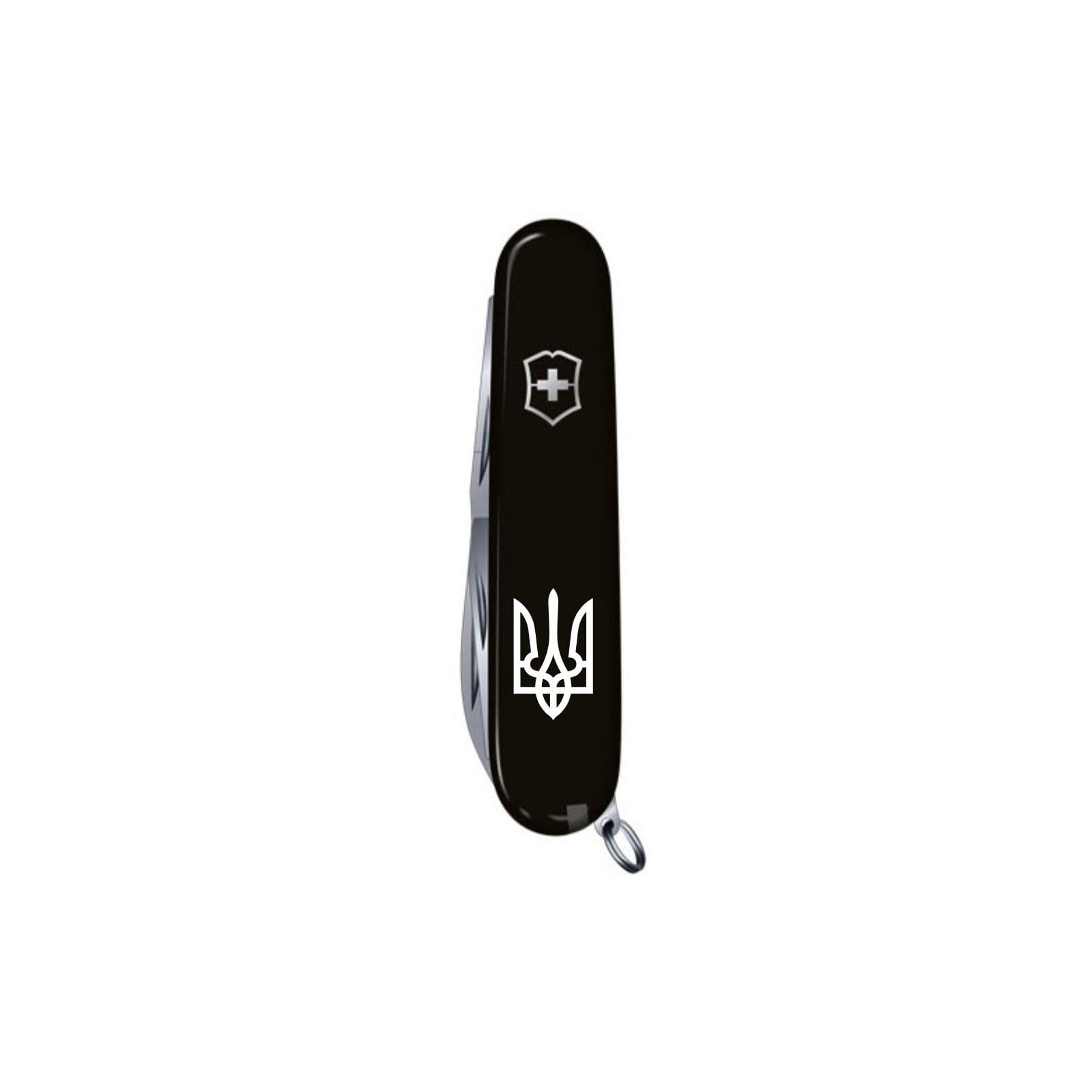 Нож Victorinox Climber Ukraine Black "Вогняний Тризуб" (1.3703.3_T0316u) изображение 6