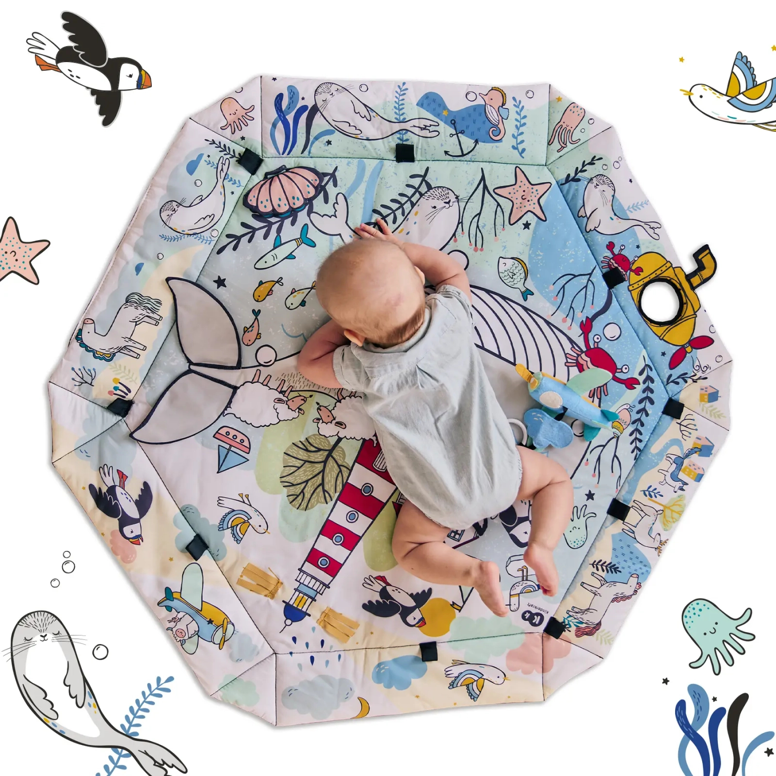 Детский коврик Kinderkraft Smartplay Sea (5902533921393) изображение 3