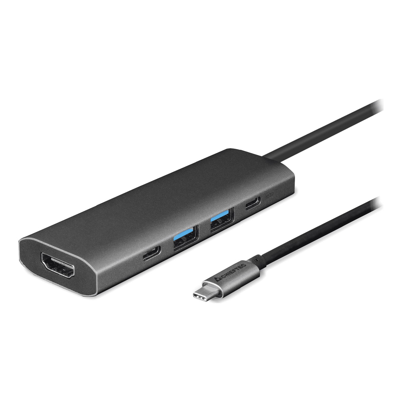 Концентратор Chieftec USB3.2 Type-C to HDMI/USB 3.2x2/USB-C/PD 80W 5-in-1 DSC-502 (DSC-502)