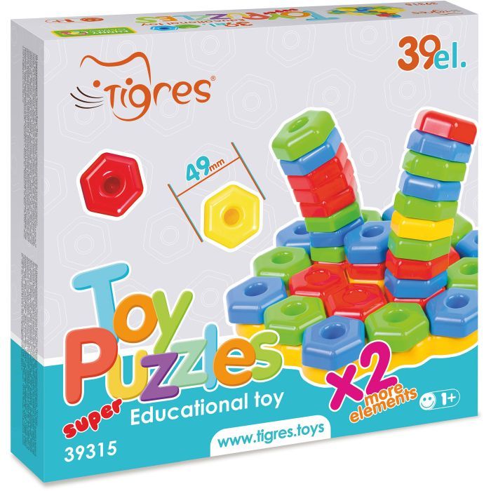 Развивающая игрушка Tigres Игропазлы SUPER, 39 элемента (39315) изображение 2