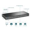 Коммутатор сетевой TP-Link TL-SG3452X 48xGE 4x10GE/SFP+ L2 JetStream 19" 1U (TL-SG3452X) изображение 4