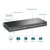 Коммутатор сетевой TP-Link TL-SG3452X 48xGE 4x10GE/SFP+ L2 JetStream 19" 1U (TL-SG3452X) изображение 4