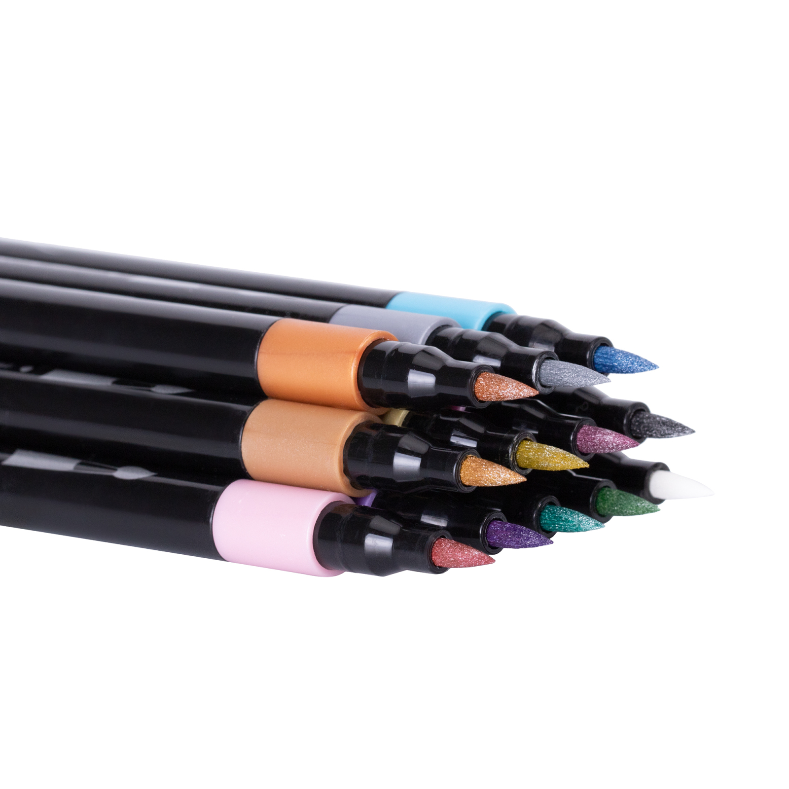 Фломастери Maxi пензлики REAL BRUSH, 12 кольорів металік, лінія 0,5-6 мм (MX15236) зображення 2