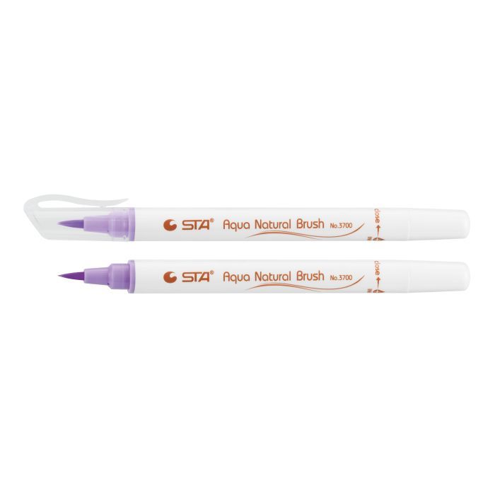 Художественный маркер STA кисточка акварельная AQUA NATURAL BRUSH 3700, мальва (STA3700-19)