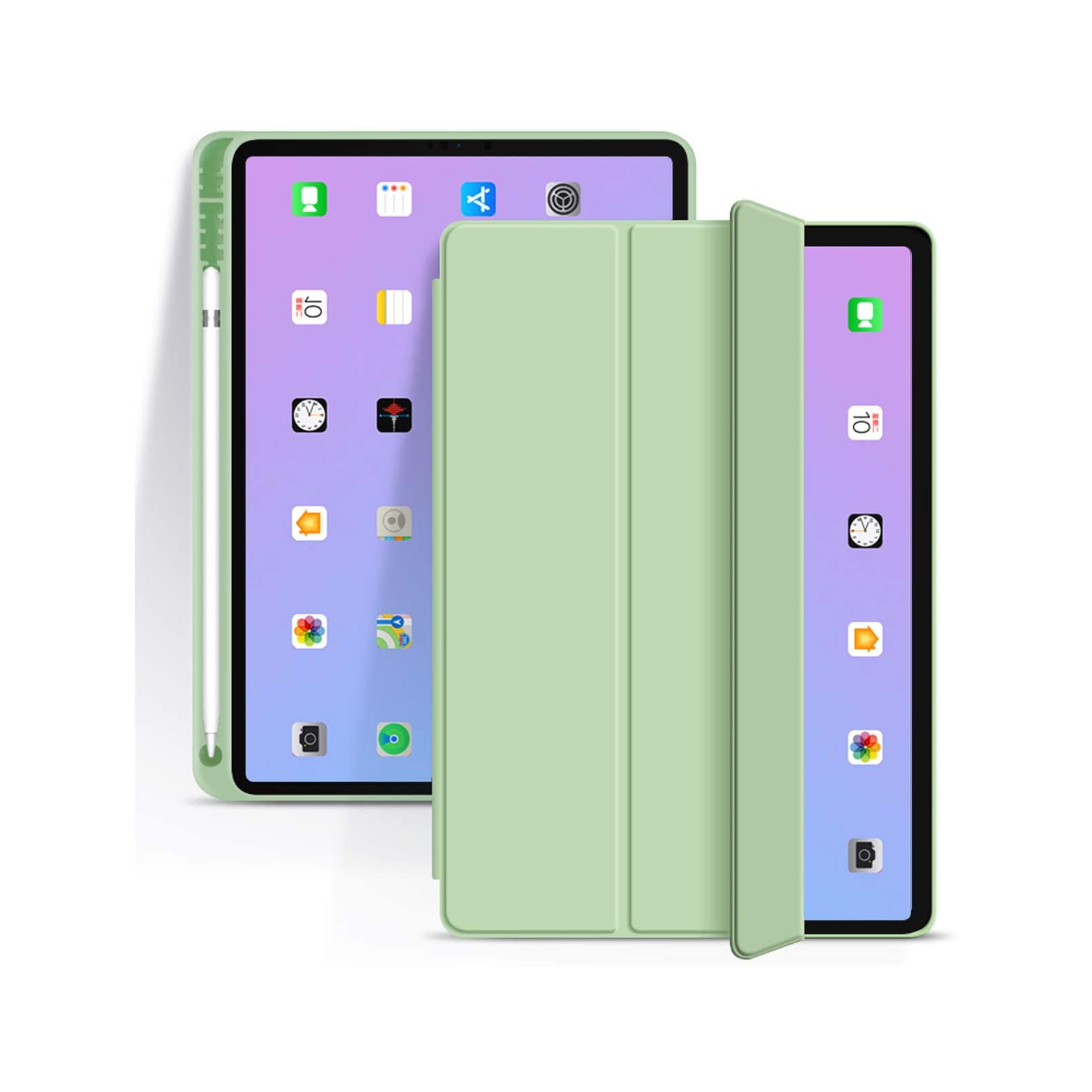 Чехол для планшета BeCover Tri Fold Soft TPU mount Apple Pencil Apple iPad mini 5 Green (708450) изображение 3