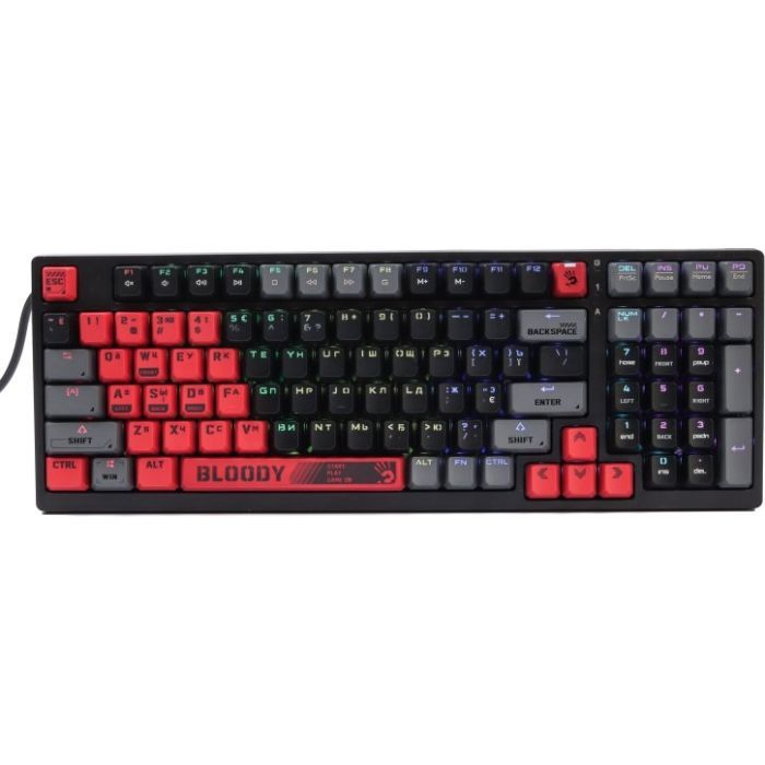 Клавиатура A4Tech Bloody S98 RGB BLMS Red Switch USB Sports Lime (4711421000406)