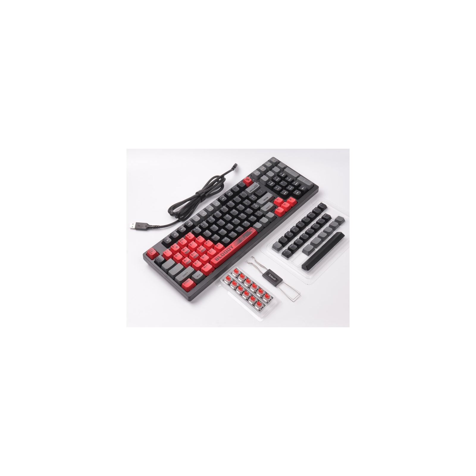 Клавіатура A4Tech Bloody S98 RGB BLMS Red Switch USB Sports Red (Bloody S98 Sports Red) зображення 8