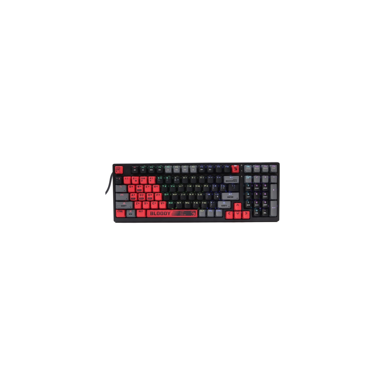 Клавіатура A4Tech Bloody S98 RGB BLMS Red Switch USB Sports Red (Bloody S98 Sports Red)