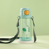 Бутылка для воды Casno 690 мл KXN-1219 Зелена Зебра з соломинкою (KXN-1219_Green) изображение 2