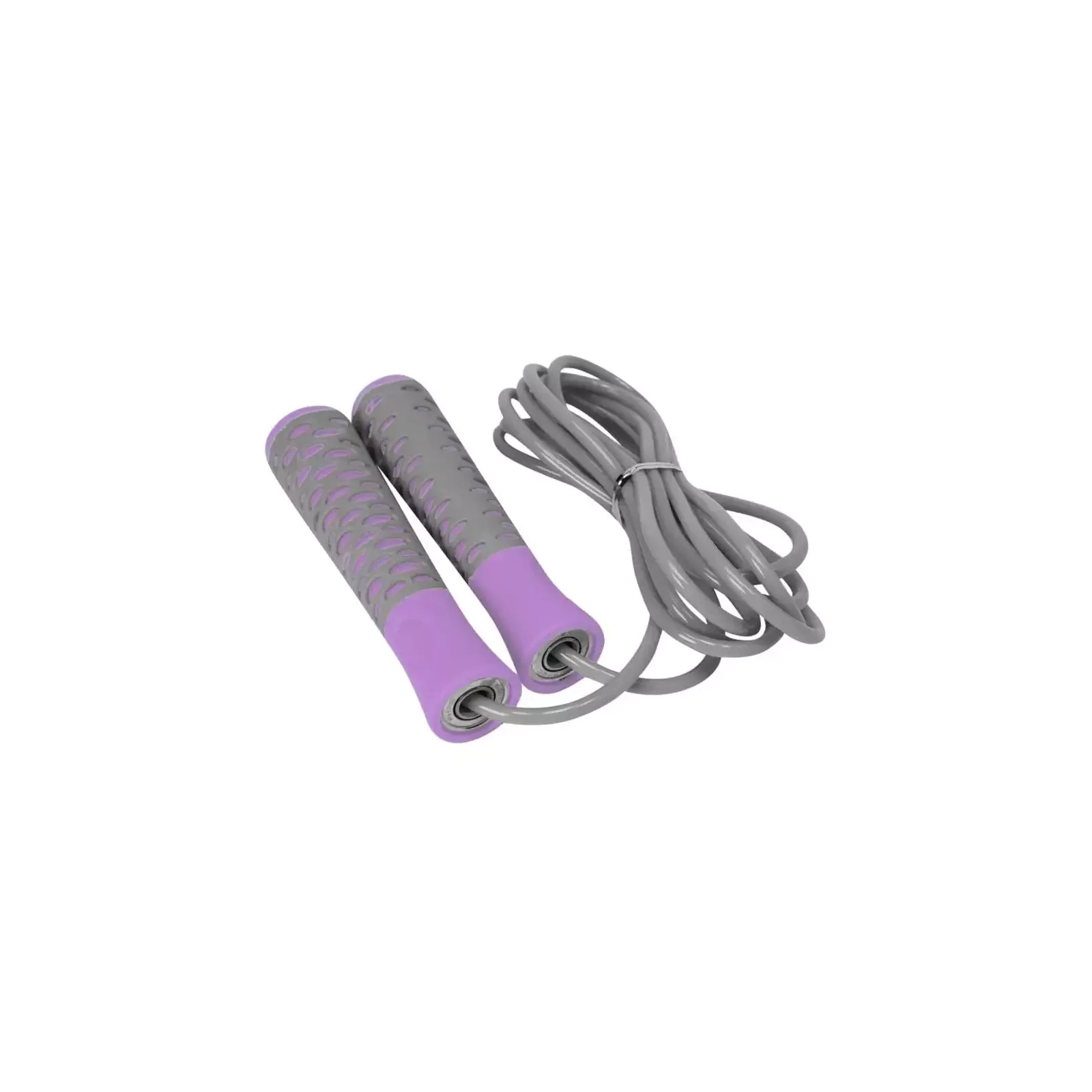 Скакалка PowerPlay 4206 Cіро-фіолетова (PP_4206_Grey/Violet) изображение 3