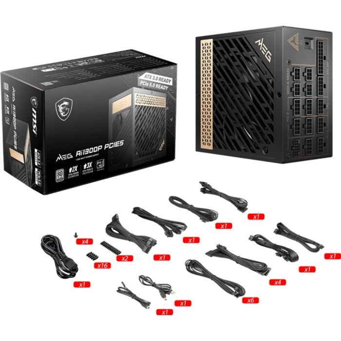 Блок питания MSI 1300W (MEG AI1300P PCIE5) изображение 5
