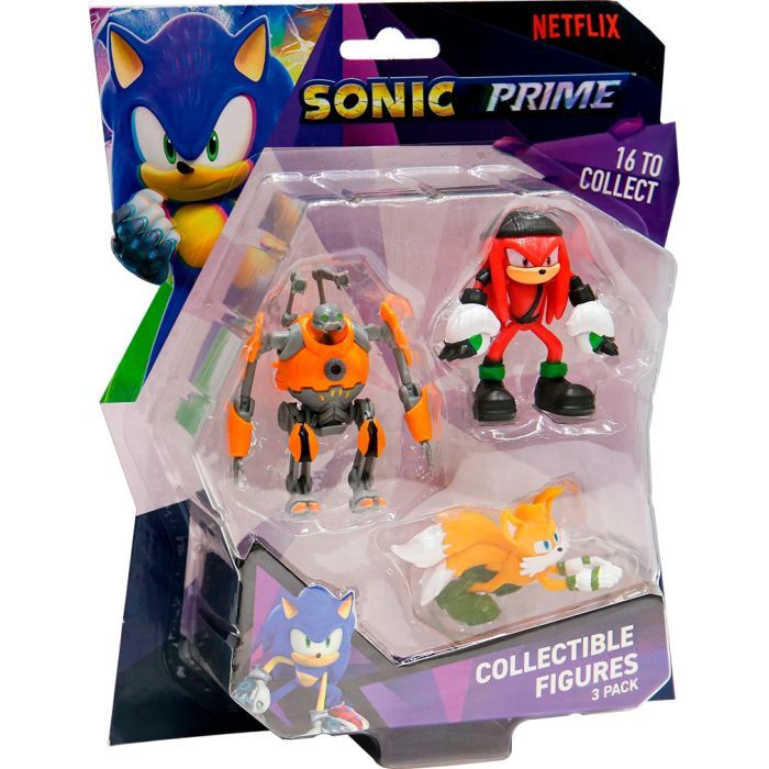Фигурка Sonic Prime набор – Эгфорсер, Наклз, Тейлз (SON2020A) изображение 2