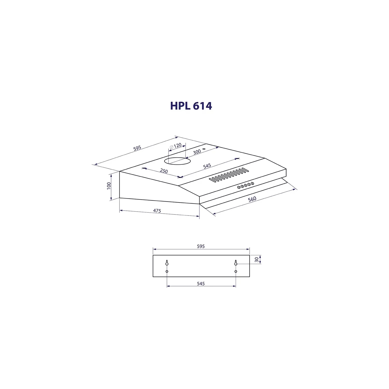 Вытяжка кухонная Minola HPL 614 I изображение 11