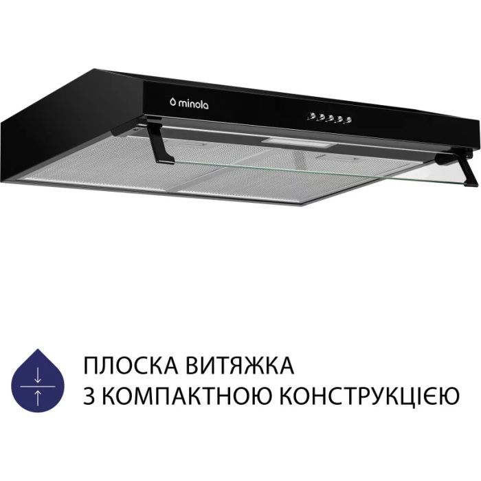 Вытяжка кухонная Minola HPL 614 BL изображение 2