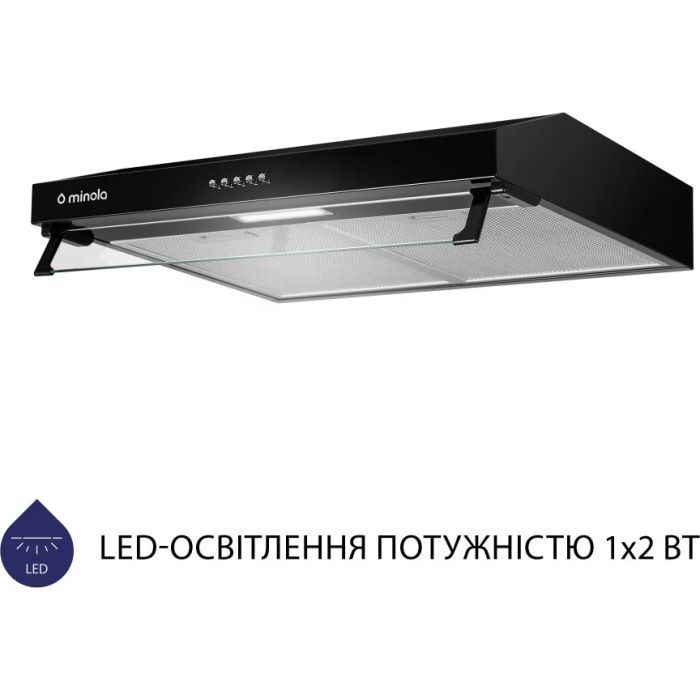 Вытяжка кухонная Minola HPL 614 BL изображение 4
