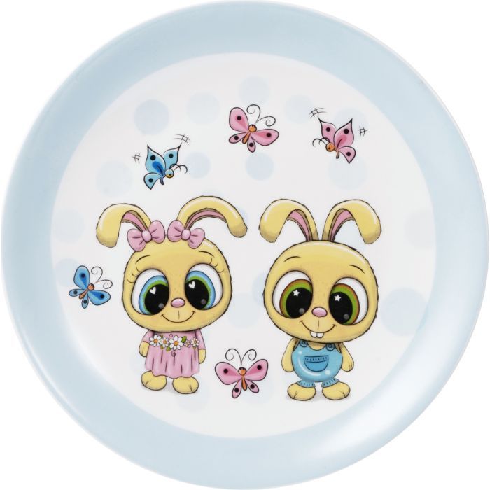 Комплект посуду Ardesto Bunnies порцеляна 3 предмети (AR3456BS) зображення 4
