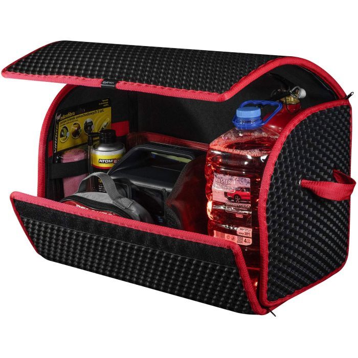 Сумка-органайзер EVAtech M-PRO 32x50x30 см. Сота чорна з червоним кантом (BS13642OM3SBR) зображення 4