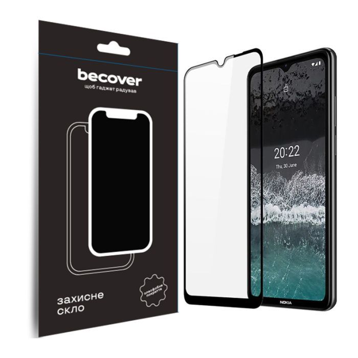 Скло захисне BeCover Nokia C21 Black (709741)