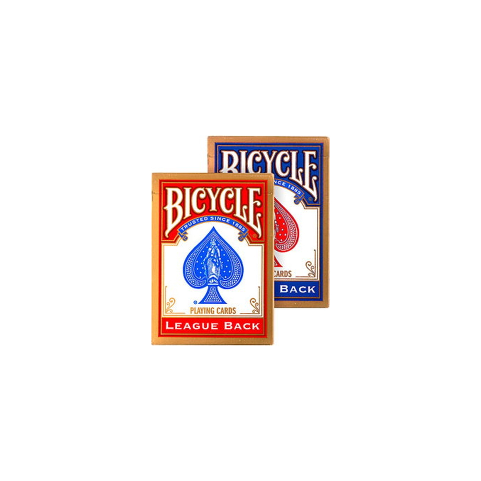 Карты игральные Bicycle League Back Standard Index (red, blue) (808)