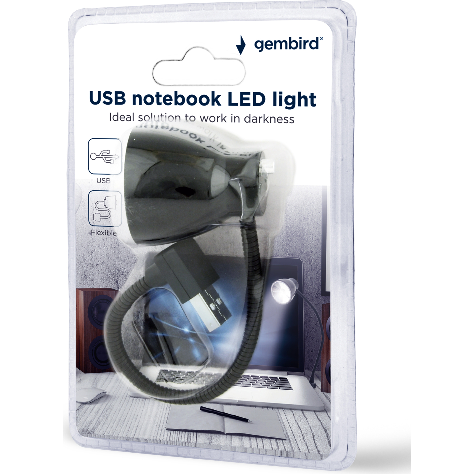 Лампа USB Gembird Гнучка трубка (NL-02) зображення 5