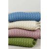 Плед Прованс вязаный Sweet Home Kosa васильковый 130х170 см (4823093444874) изображение 4