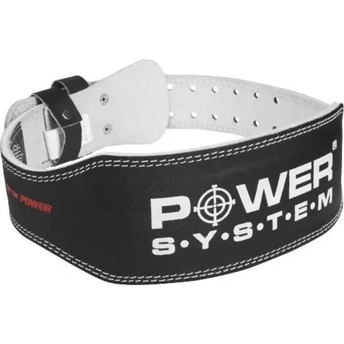 Атлетичний пояс Power System PS-3250 Power Basic шкіряний Black M (PS-3250_M_Black)