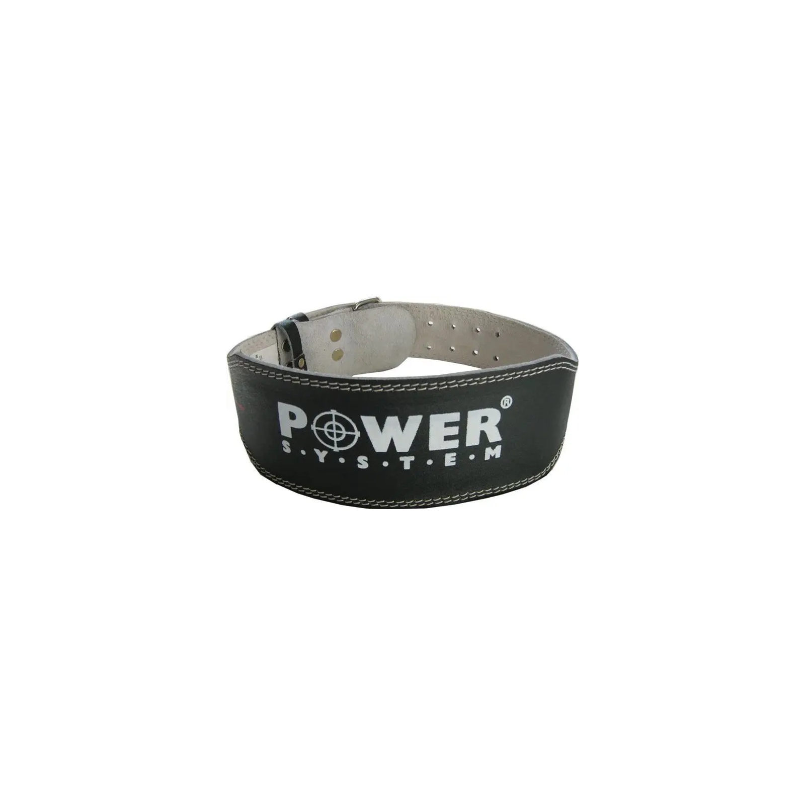 Атлетичний пояс Power System PS-3250 Power Basic шкіряний Black M (PS-3250_M_Black) зображення 3