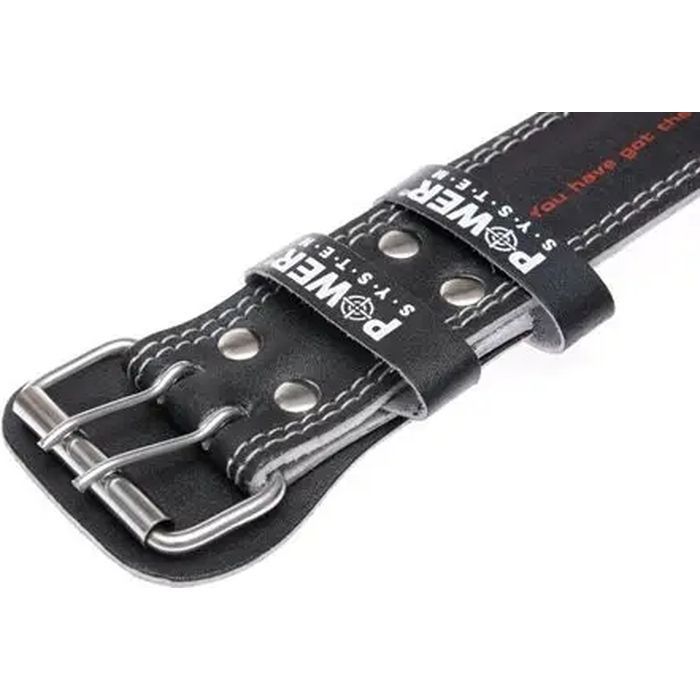 Атлетичний пояс Power System PS-3250 Power Basic шкіряний Black M (PS-3250_M_Black) зображення 5