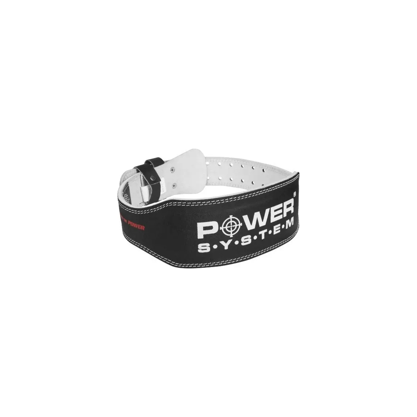 Атлетичний пояс Power System PS-3250 Power Basic шкіряний Black M (PS-3250_M_Black)
