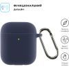 Чохол для навушників Armorstandart Silicone Case With Hook для Apple AirPods 2 Dark Blue (ARM59681) зображення 2