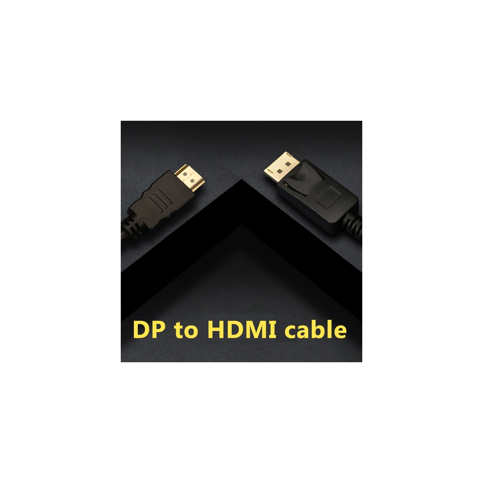 Кабель мультимедійний DisplayPort to HDMI 1.0m Prologix (PR-DP-HDMI-P-02-30-1m) зображення 3