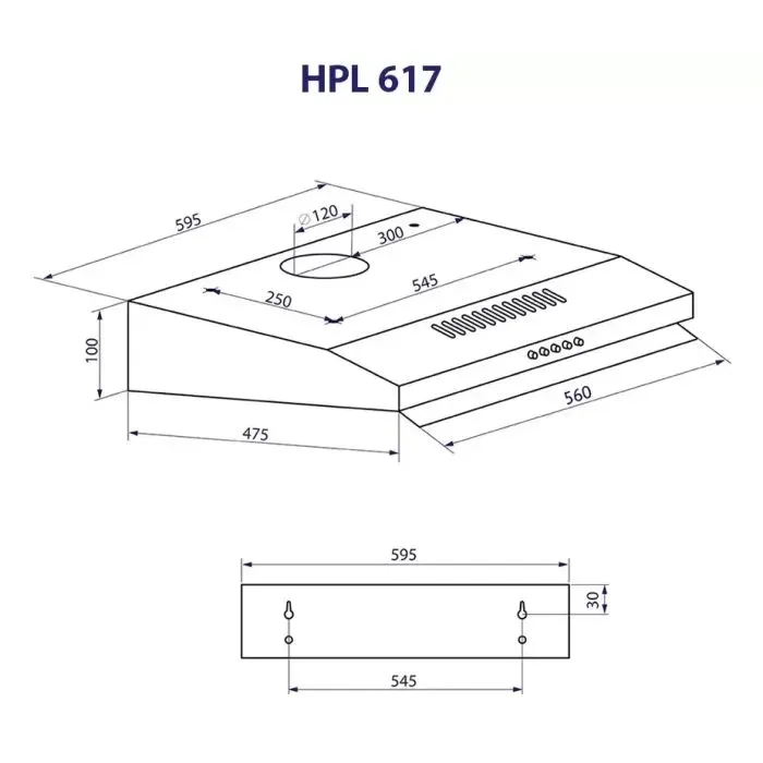 Вытяжка кухонная Minola HPL 617 WH изображение 11