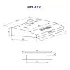 Вытяжка кухонная Minola HPL 617 WH изображение 11