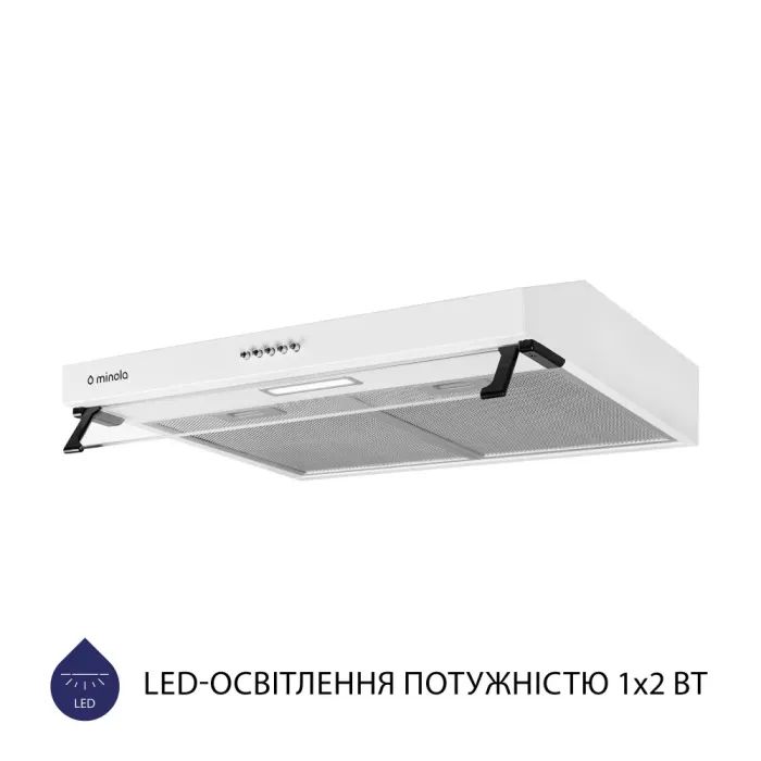 Вытяжка кухонная Minola HPL 617 WH изображение 3