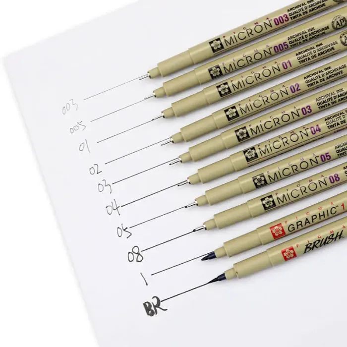 Лайнер Sakura PIGMA MICRON (0.03) 0,15мм, Чорний (084511307247) зображення 4