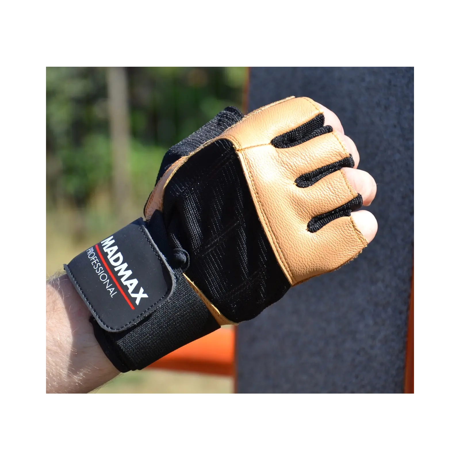 Перчатки для фитнеса MadMax MFG-269 Professional Brown XXL (MFG-269-Brown_XXL) изображение 3