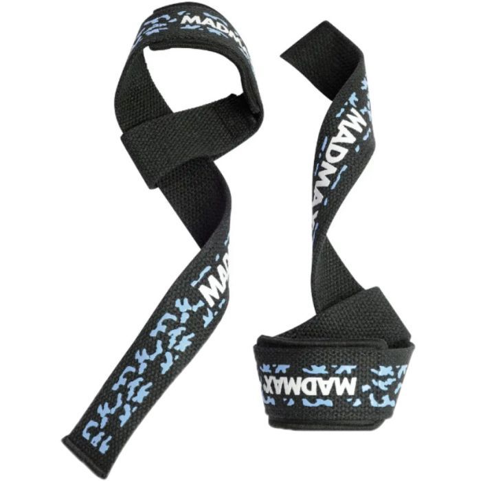 Кистевые лямки MadMax Camo Power Wrist Straps Camo/Light Blue (MFA-275-BLU-U)