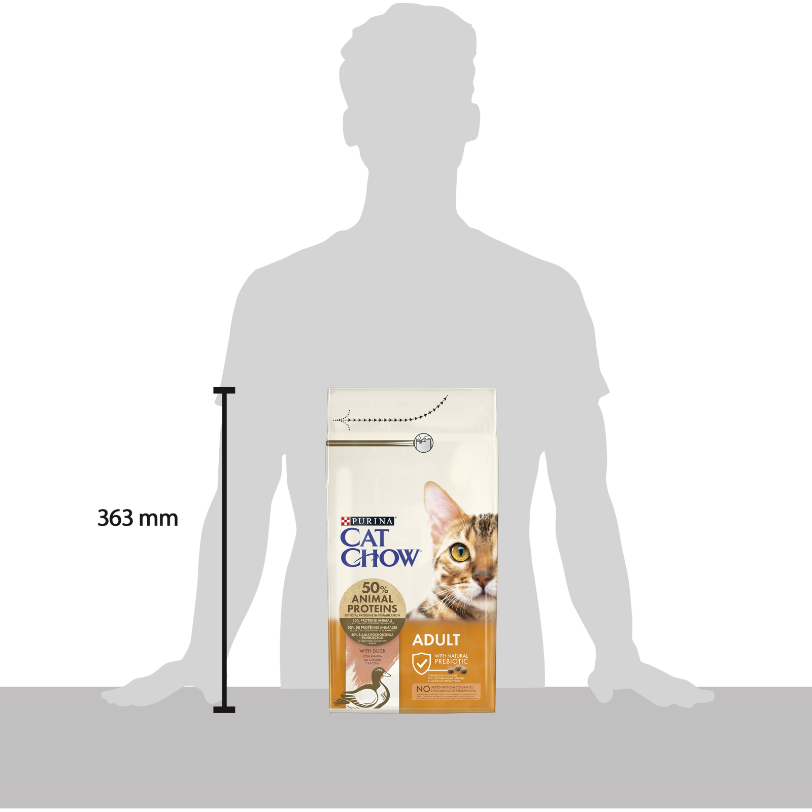 Сухий корм для кішок Purina Cat Chow Adult з качкою 1.5 кг (7613035394117) зображення 4