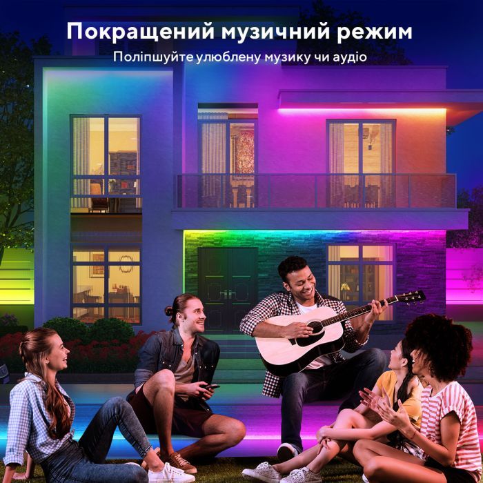 Світлодіодна стрічка Govee Phantasy Outdoor LED RGBIC Strip Lights 10м Білий (H61723D1) зображення 6