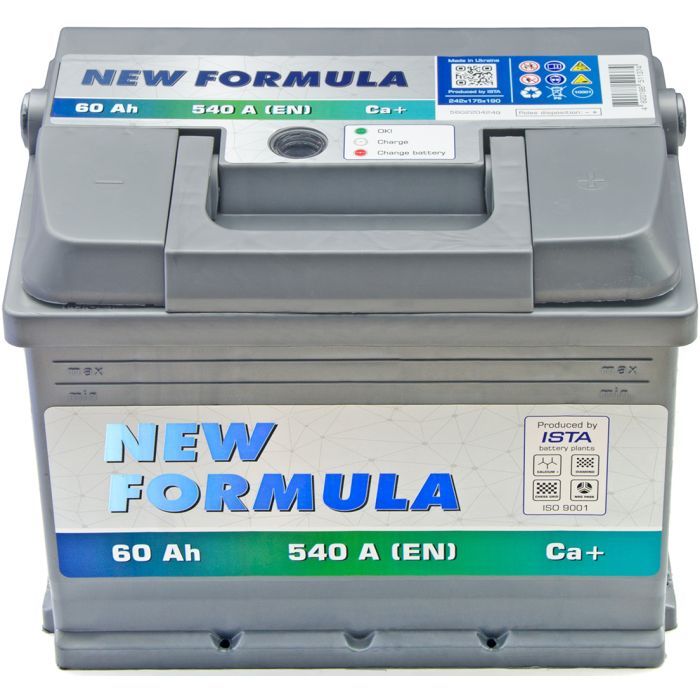 Акумулятор автомобільний NEW FORMULA 60Ah Ев (-/+) 540EN (5602204249) зображення 2