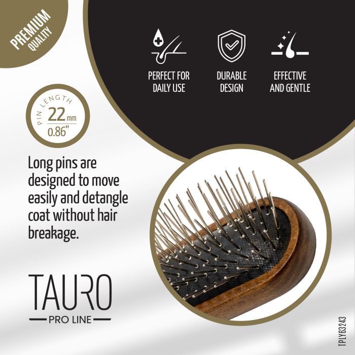 Расческа для животных Tauro Pro Line для собак с длинной шерстью 4х6х1.5 см (TPLY63243) изображение 4