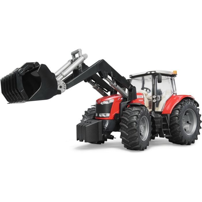 Спецтехника Bruder Massey Ferguson 7624 с передним погрузчиком 1:16 (03047) изображение 10